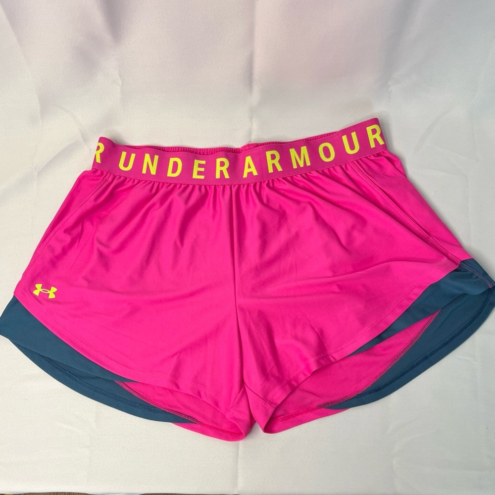 Under Armour Women's Athletic Shorts Rebel Pink Size 1X